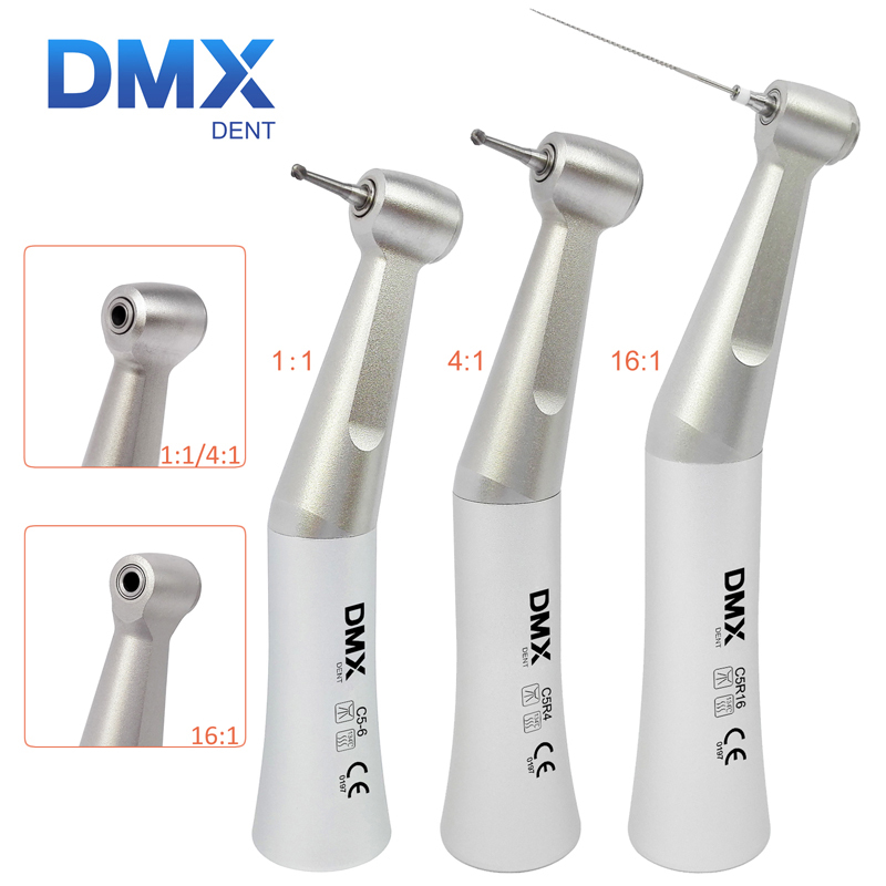 DMXDENT Dental 4:1 Reduction Contra Angle Low Speed Handpieces Push E-Type DMX C5R4