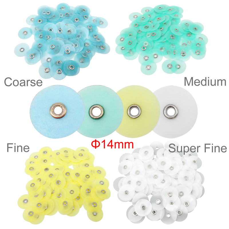 Dental Composite Finishing Polishing Discs 14mm 100pcs