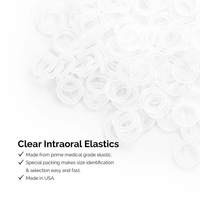 Dental Orthodontic Rubber Bands Ortho Elastics Latex Braces 2.5 4.5 6.5