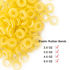 Dental Orthodontic Rubber Bands Ortho Elastics Latex Braces 2.5 3.5 4.5 6.5 OZ Yellow