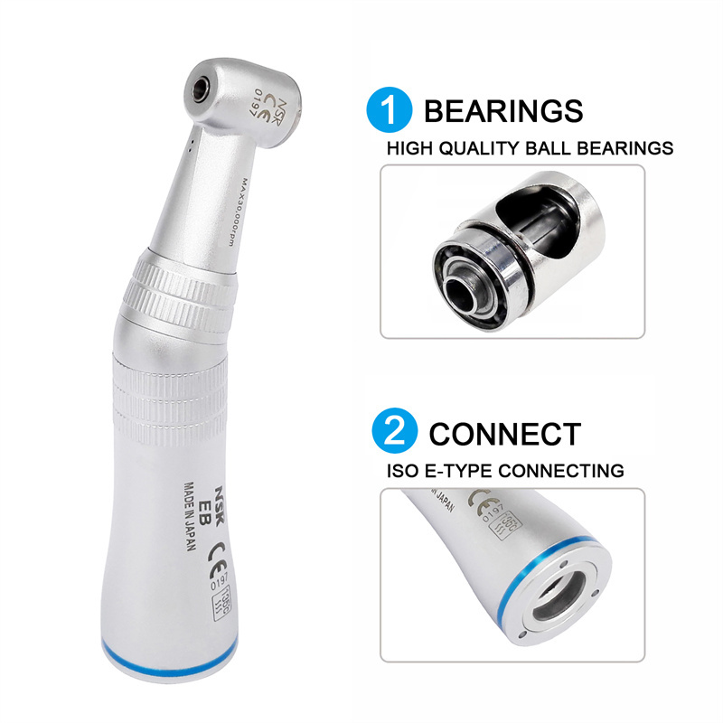 Updated Dental Inner Water Low Speed Contra Angle Handpiece E-Type 1:1 Ratio
