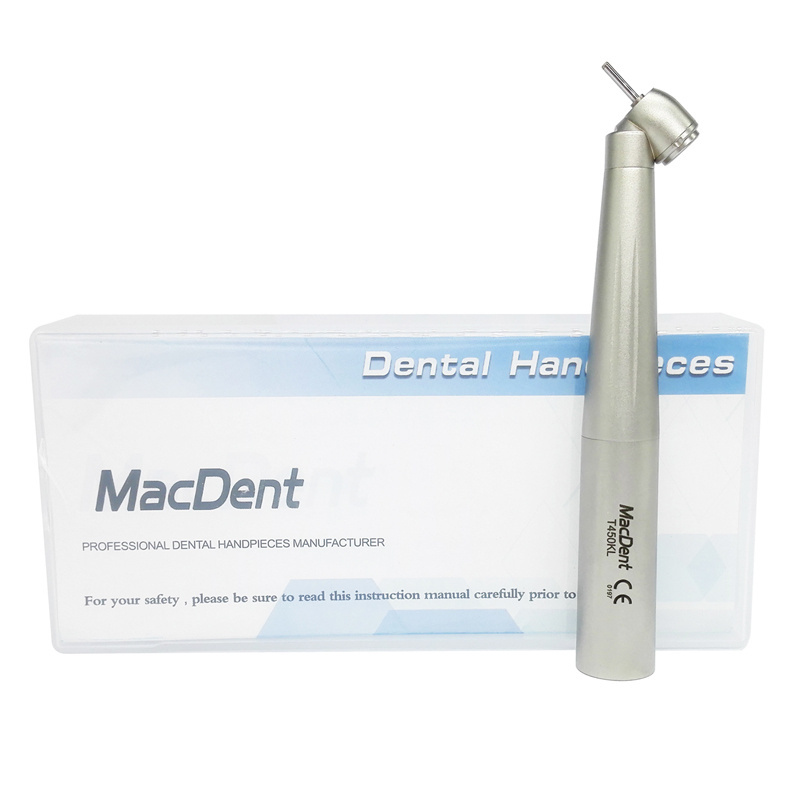 MacDent T450L/T450KL Dental Fiber Optic 45° Surgical High Speed Air Turbine Handpiece