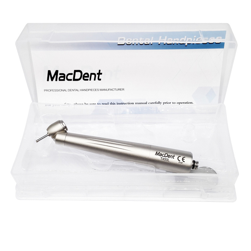 MacDent T450L/T450KL Dental Fiber Optic 45° Surgical High Speed Air Turbine Handpiece