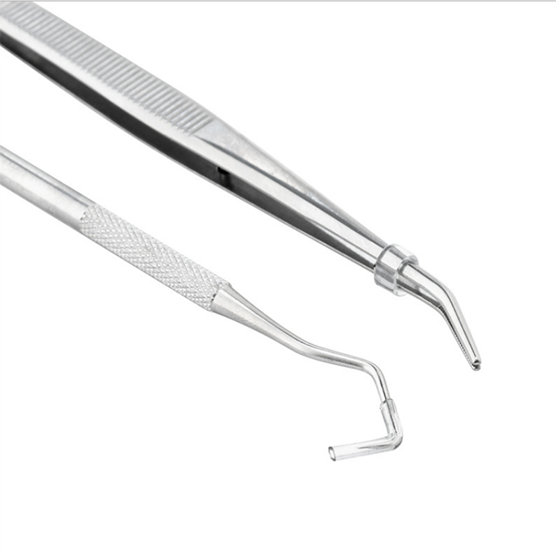 5Pcs/Set Dental Examination Kit Basic Hygiene Tweezer Mirror Explorer Cleaning Tool