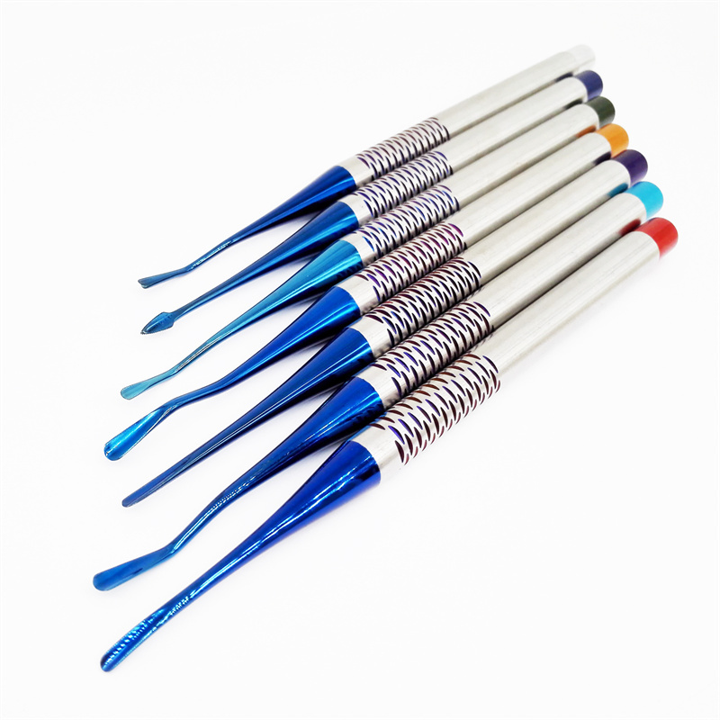 7Pcs Color Coated Dental Restorative Composite Filling Instruments Set