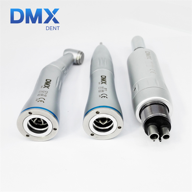 DMXDENT Dental Low Slow Speed Handpiece Contra Angle Straight Air Motor E-type