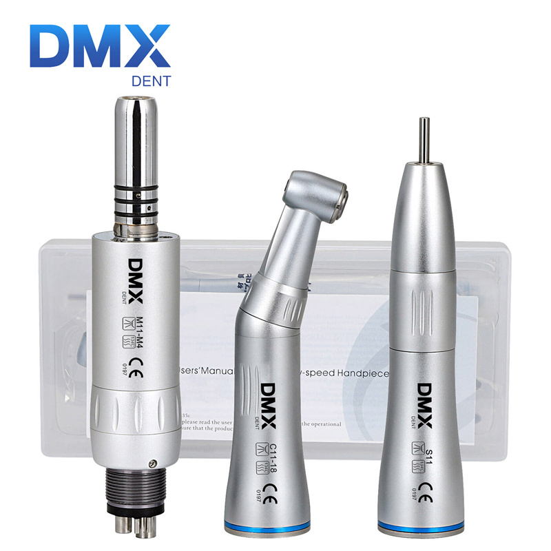 DMXDENT Dental Low Slow Speed Handpiece Contra Angle Straight Air Motor E-type