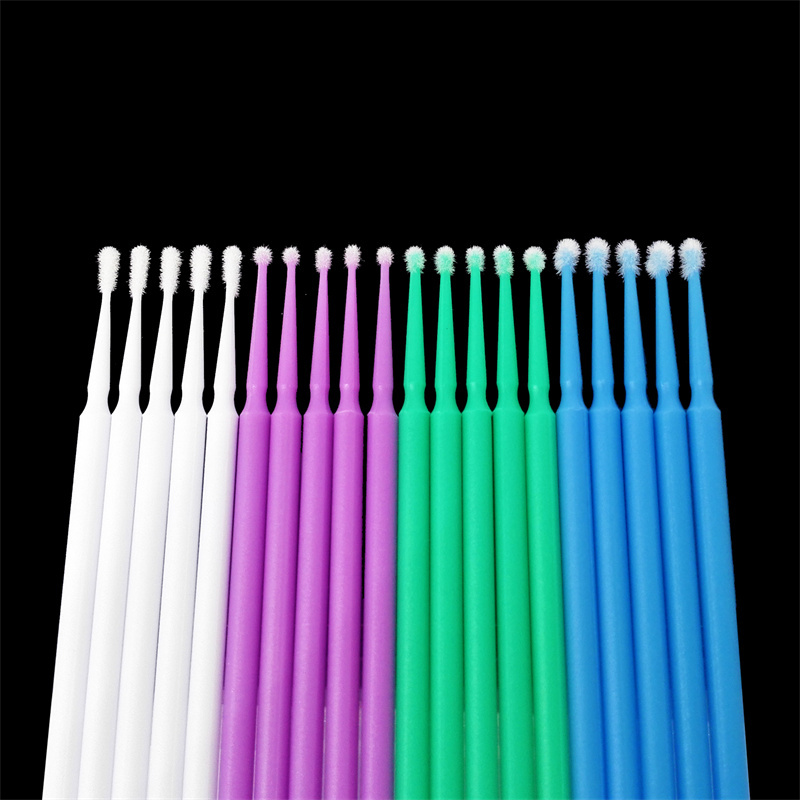 Dental Micro Applicator Single End Brushes Disposable Bendable Mascara Wand 1.2mm/1.5mm/2.0mm/2.5mm