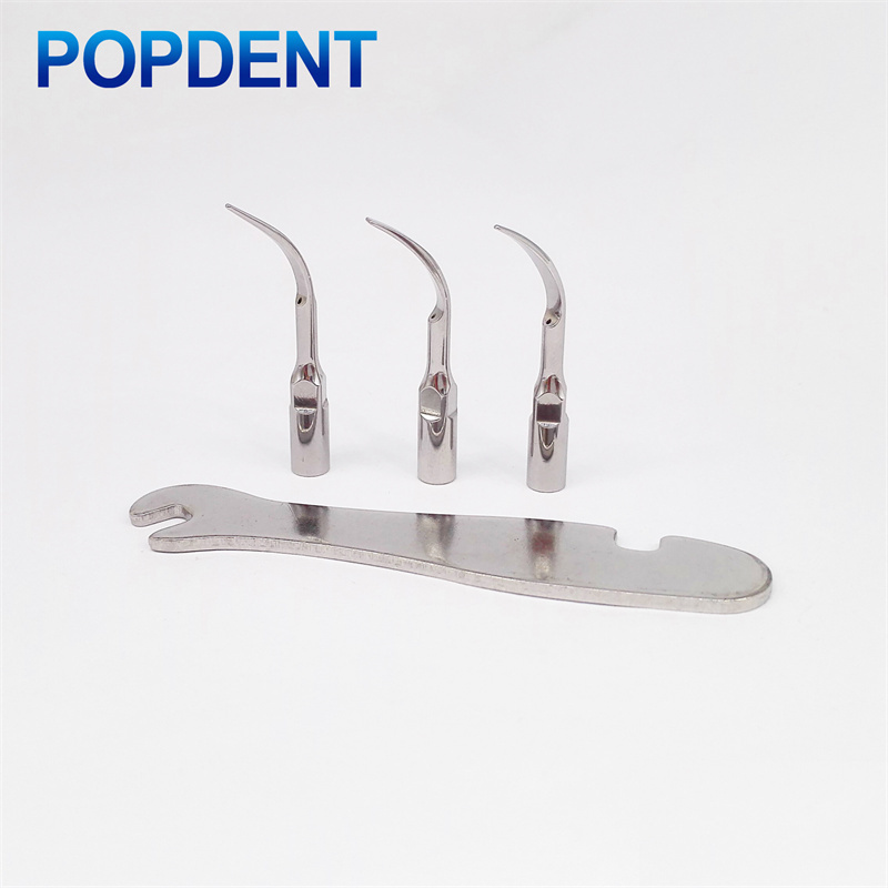 POPDENT Dental Ultrasonic Air Perio Scaler Handpiece Hygienist 2 & 4-Hole 3 Tips