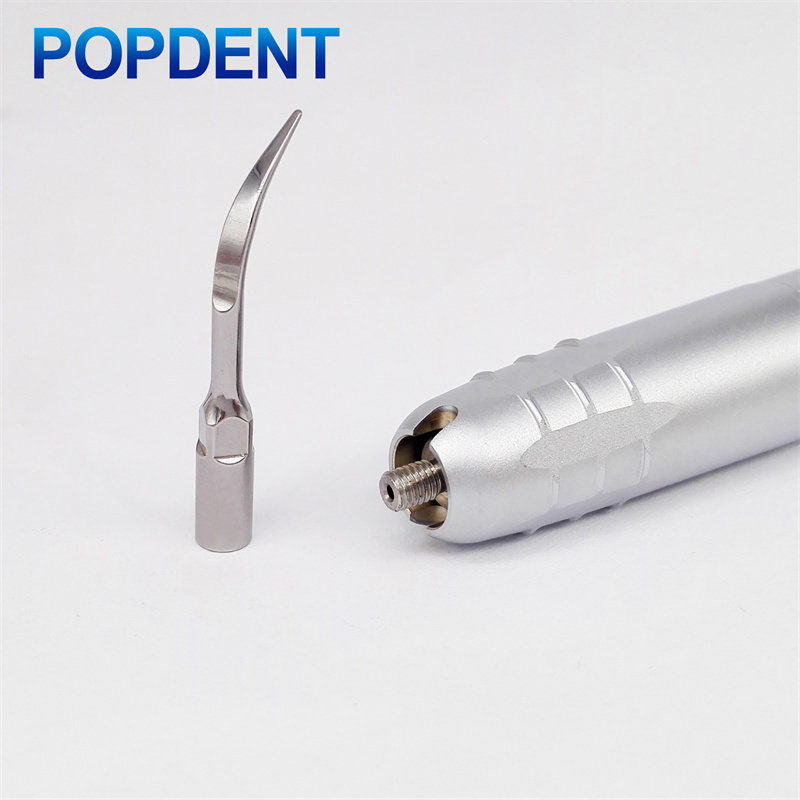 POPDENT Dental Ultrasonic Air Perio Scaler Handpiece Hygienist 2 & 4-Hole 3 Tips