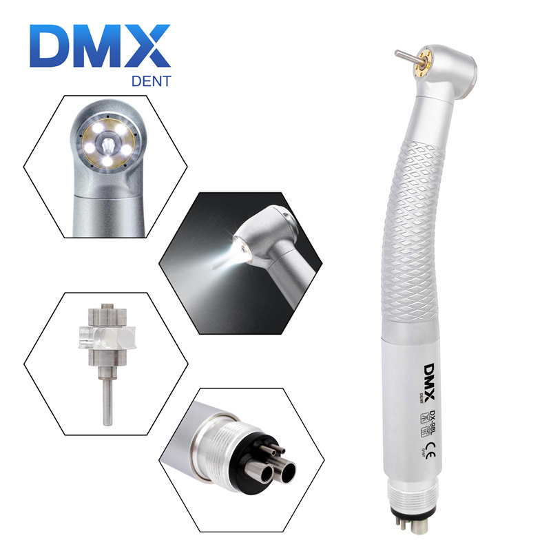 DMXDENT OLED+ 5 Light LED E-Generator Dental High Speed Fiber Optic Handpiece COXO Style