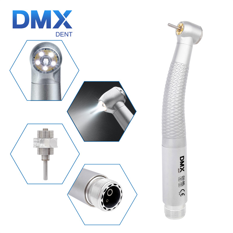 DMXDENT OLED+ 5 Light LED E-Generator Dental High Speed Fiber Optic Handpiece COXO Style