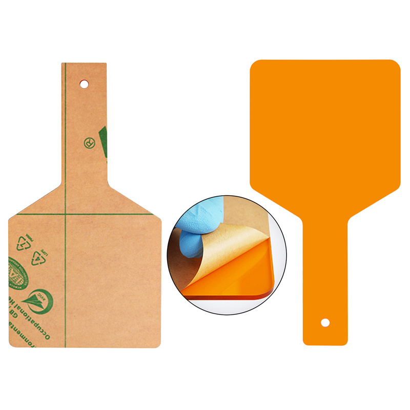 Dental Square Form Shield Plate Shade Board Hand-Held Light Filter Paddle Orange
