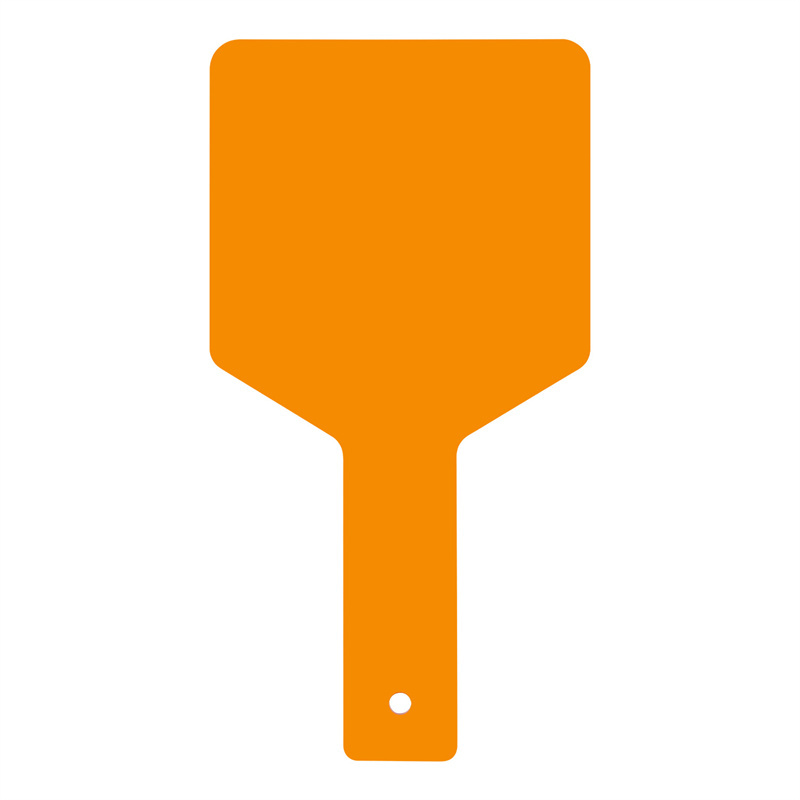Dental Square Form Shield Plate Shade Board Hand-Held Light Filter Paddle Orange