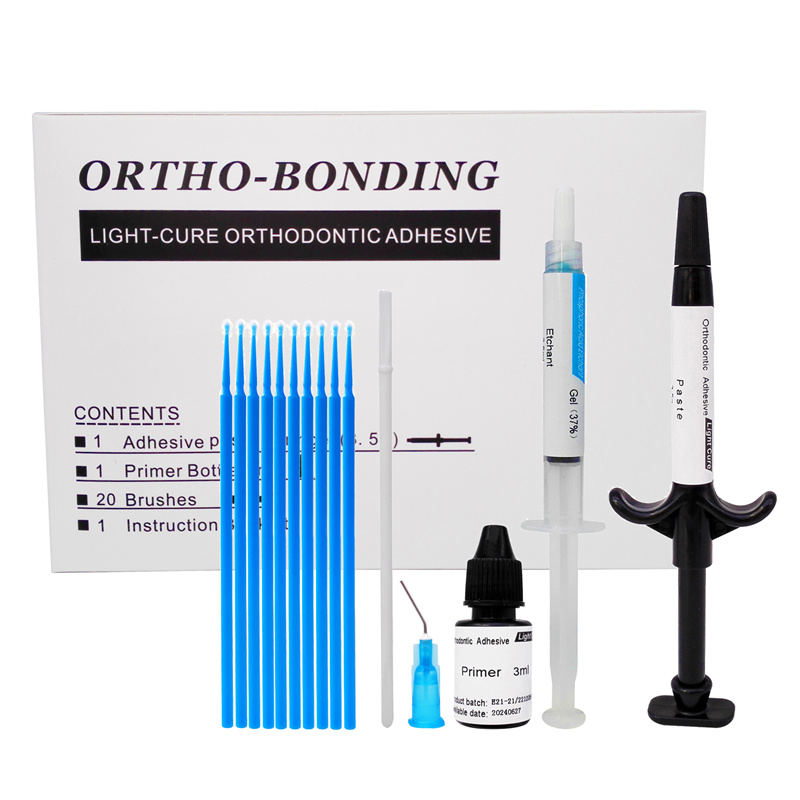 Dental Orthodontic Light Cure Brackets Mini Adhesive Bonding System Kit