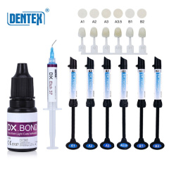 DENTEX DX.Universal Dental Light Cure Composite Resin A1/A2/A3/A3.5/B1/B2/Etching Gel/Bonding Adhesive