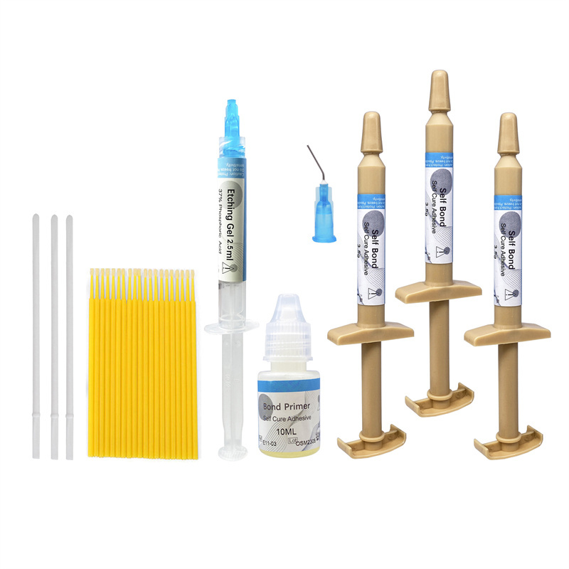 MacDent Dental Self Bond Self Cure Orthodontic Bonding Kit For Brackets Braces