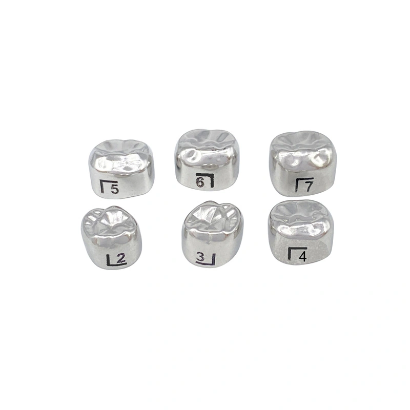 Dental Adult Permanent Molar Crowns Preformed Temporary Crown Stainless
