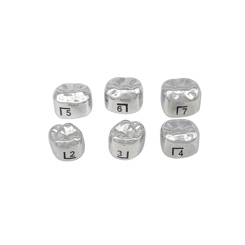 Dental Adult Permanent Molar Crowns Preformed Temporary Crown Stainless Steel