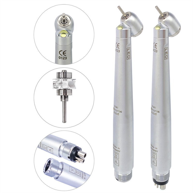 Dental LED high speed handpiece 45 degree Surgical Sirona T3 style 4H/2H