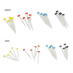 10pcs Dental Glass Quartz Fiber Posts Root Canal Pins Screw Straight 1.0-1.8mm