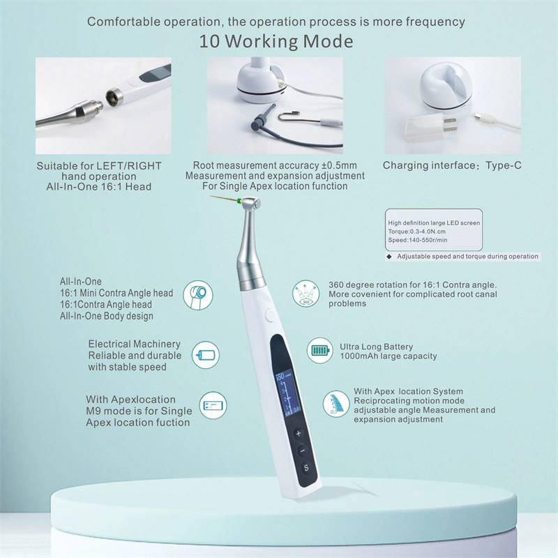 Wireless Dental Endo Motor with Built-in Apex Locator Wireless Dental Endo Motor with Built-in Apex Locator