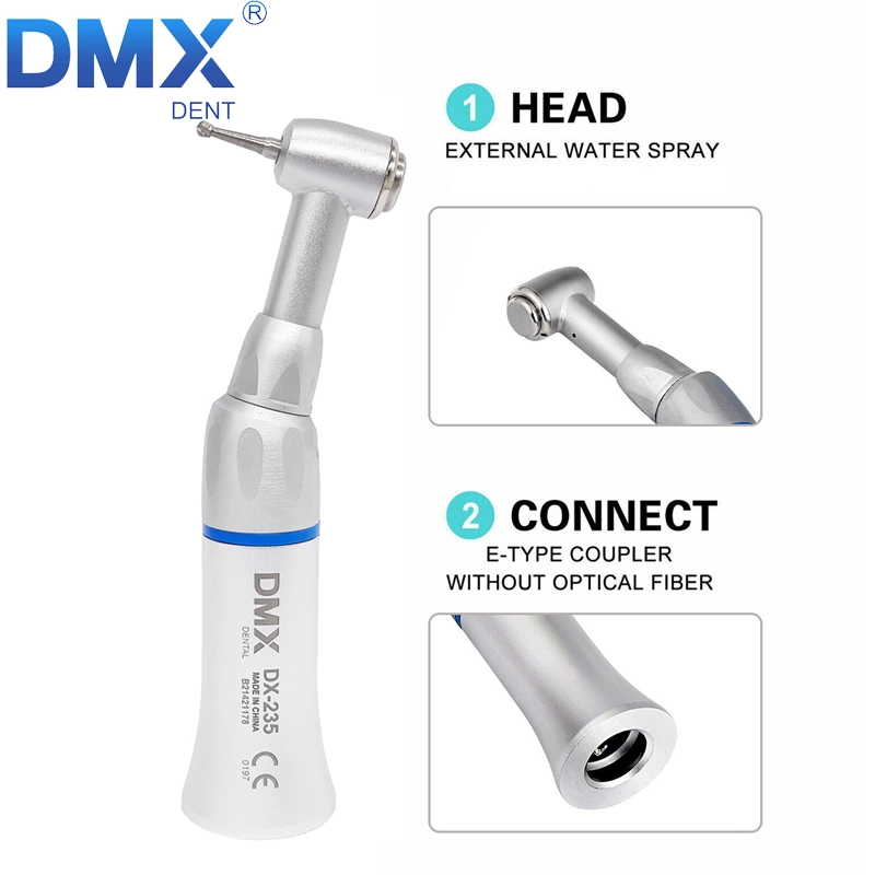 DMXDENT DX-235 Dental Low Speed Contra Angle Push Button Handpiece fit NSK 2.35mm