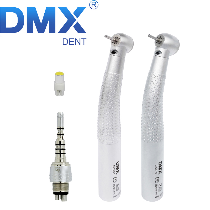 DMXDENT DX207-G Dental Fiber Optic High Speed Air Turbine Handpiece Fit COXO