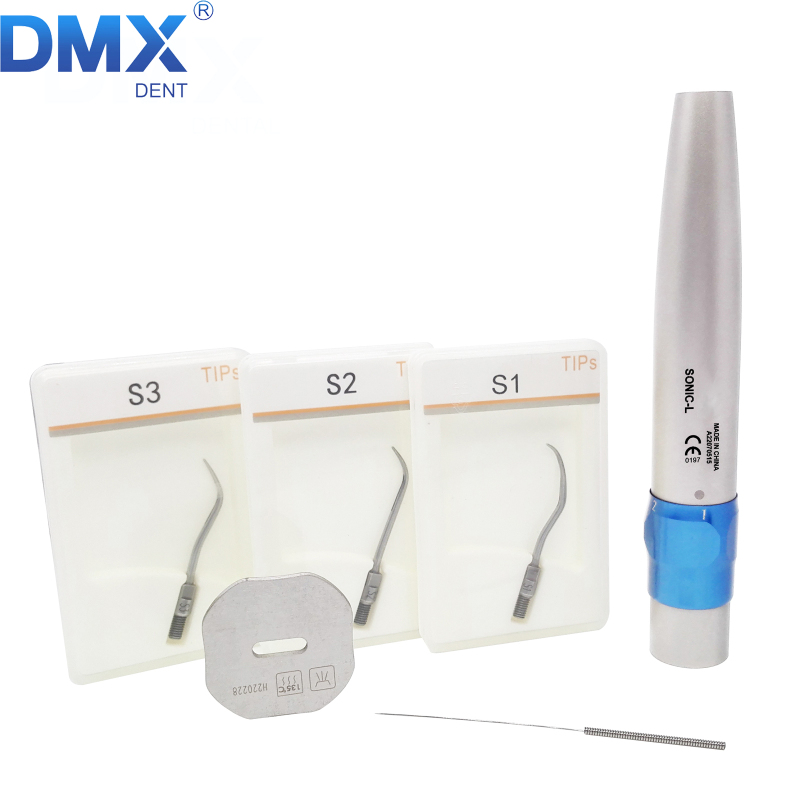 DMXDENT SONIC-L Dental Ultrasonic Air Perio Scaler Handpiece Hygienist With 3 Tips