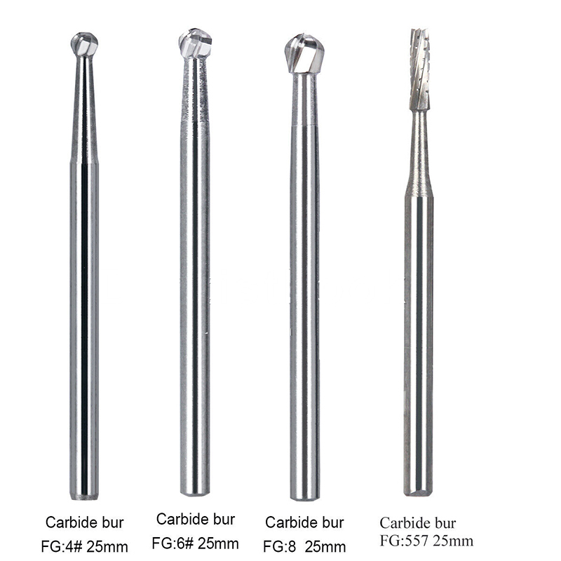 Dental Surgical Handpiece FG Bur Tungsten Carbide Round/Straight Fissure