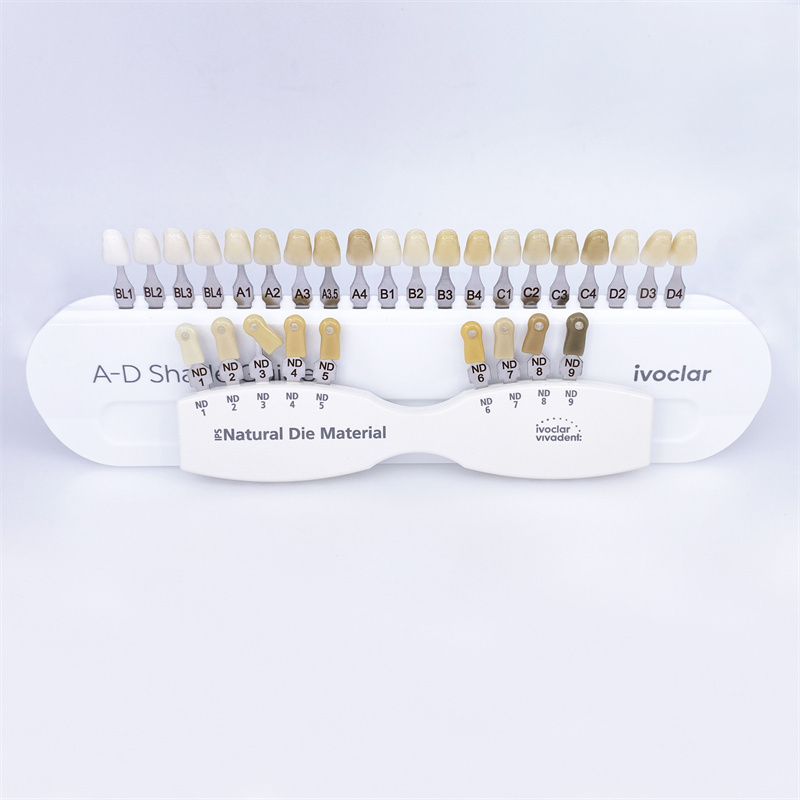 Ivoclar Vivadent Dental Shade Guide A-D 20 IPS & Natural Die ND1-9 Bleach Teeth