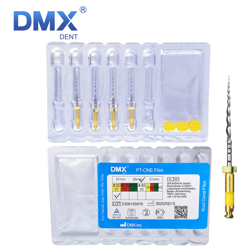 DMXDENT PT-ONE Dental Endodontic Endo Rotary Reciprocating Niti Files Root Canal For Engine 21MM/25MM/31MM