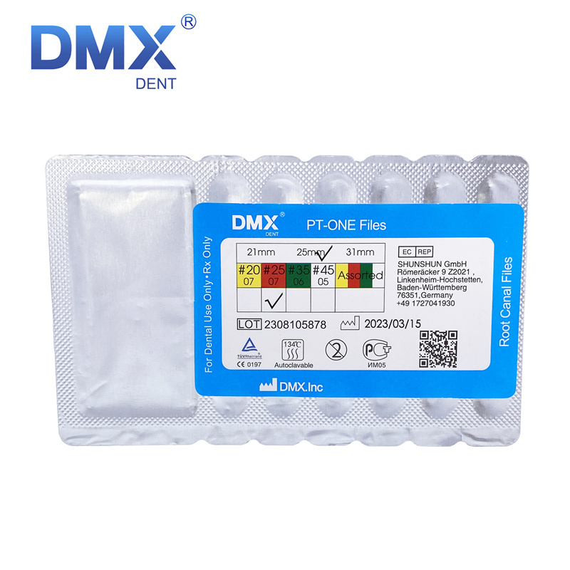 DMXDENT PT-ONE Dental Endodontic Endo Rotary Reciprocating Niti Files Root Canal For Engine 21MM/25MM/31MM