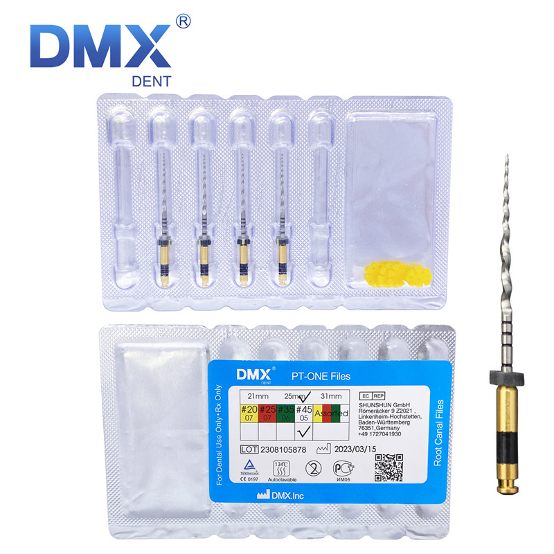 DMXDENT PT-ONE Dental Endodontic Endo Rotary Reciprocating Niti Files Root Canal For Engine 21MM/25MM/31MM