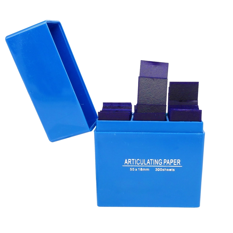 300 Sheets Dental Bausch Articulating Paper Double Sided Strips Blue