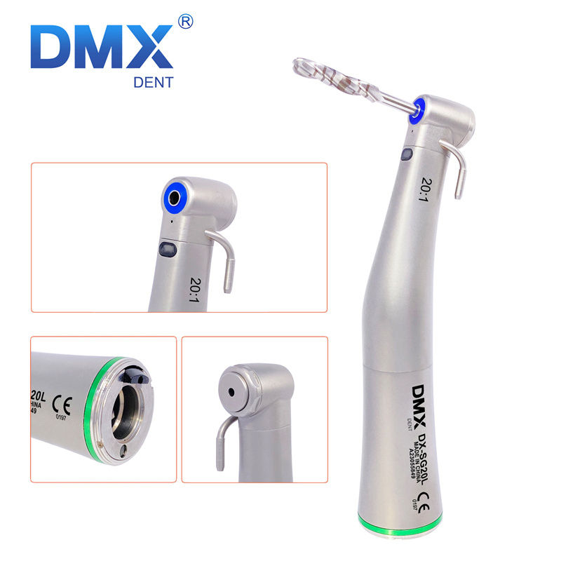 DMXDENT DX-SG20L Dental Fiber Optic 20:1 Reduction Contra Angle Handpiece
