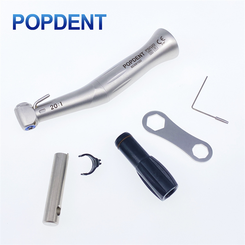 POPDENT Dental 20:1 Reduction Low Speed Implant Contra Angle Handpiece NSK Style
