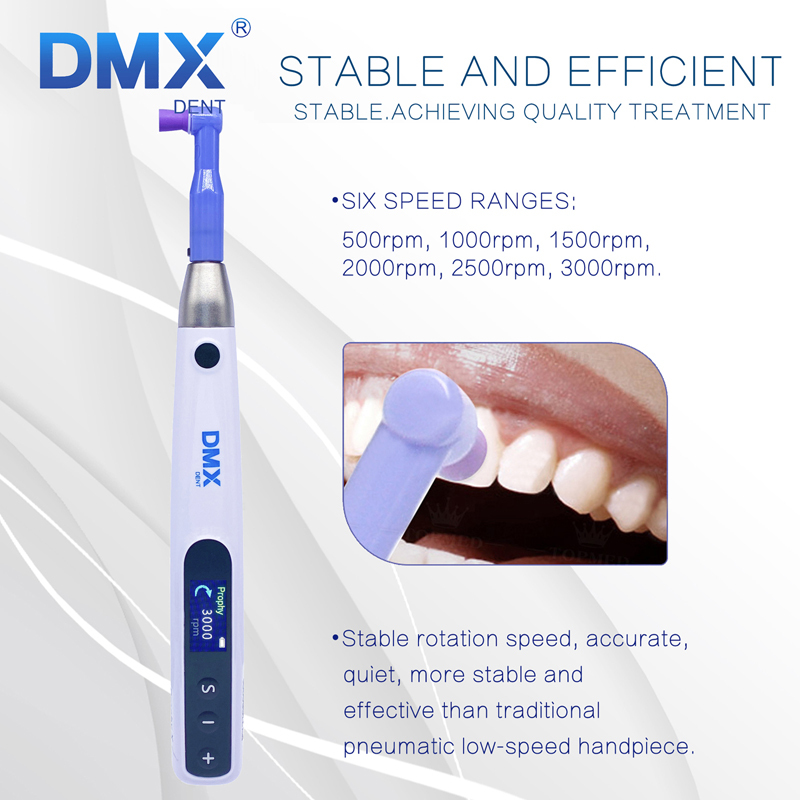 DMXDENT Dental Portable Hygiene Handpiece Cordless Rechargeable Prophy Motor