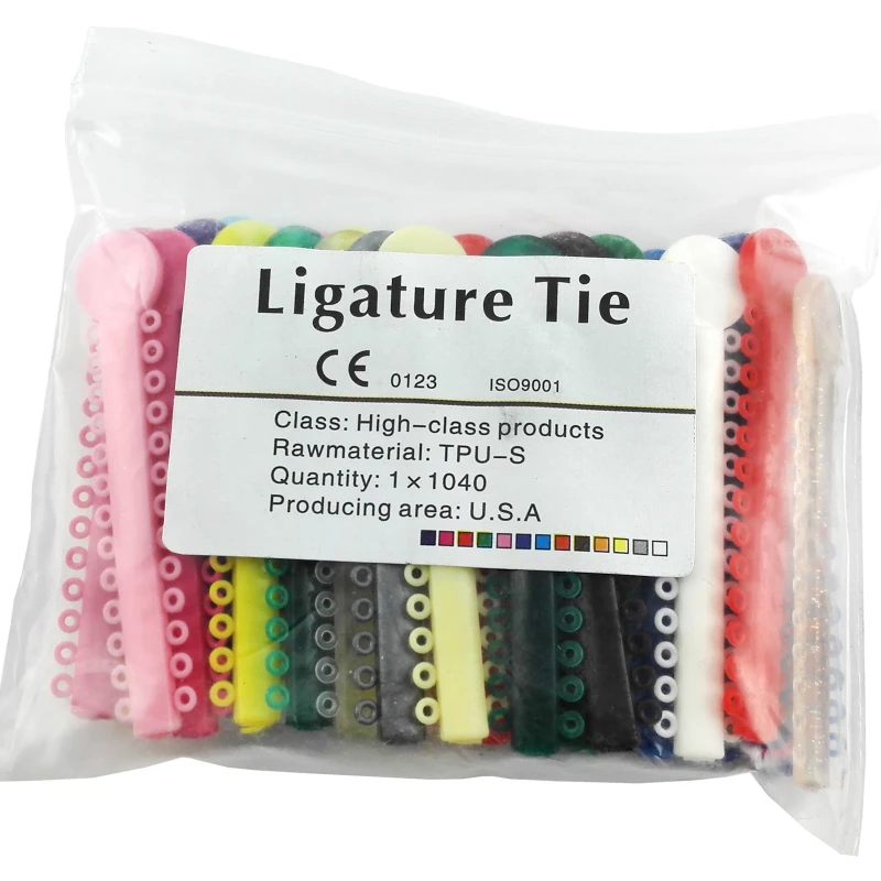 Dental Orthodontic Ligature Ties Braces Elastic Rubber Bands 1040Pcs