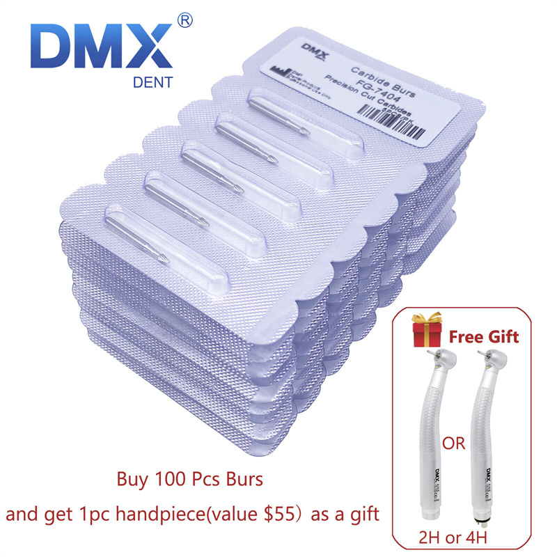 DMXDENT Dental Carbide Trimming & Finishing Burs FG #7404/7406/7408/7901/7902/7903