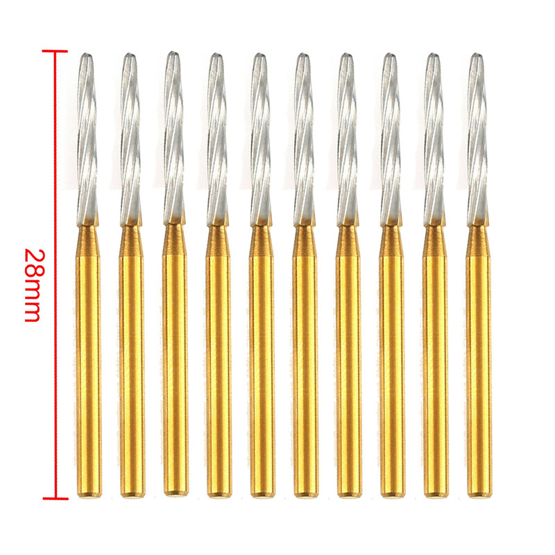 Dental Endodonitics Zekrya Surgical Carbide Tungsten Burs FG 23mm/25mm/28mm + Free Handpiece