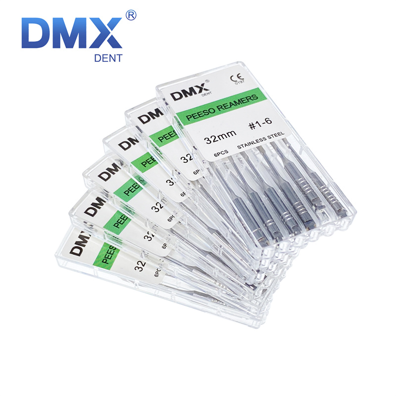 thumbnail image 2 of 6-Piece Dental Peeso Reamer Set – Stainless Steel Endodontic Root Canal Files 2 of 3