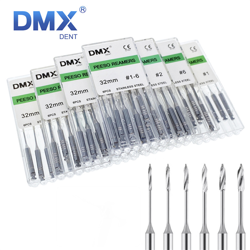 DMXDENT Peeso Reamers Dental Endodontic Root Canal Files 28mm/32mm