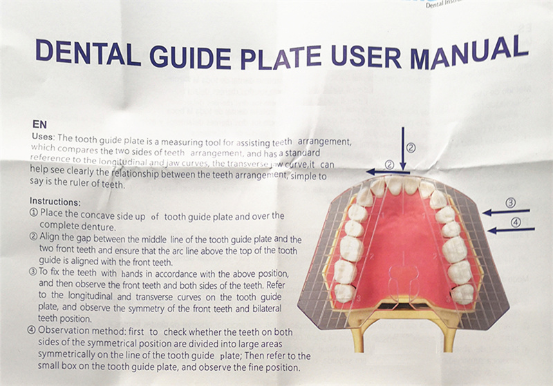 Dental Guide Template Plate Denture False Teeth Arrangement 134℃ Amann Gilbach