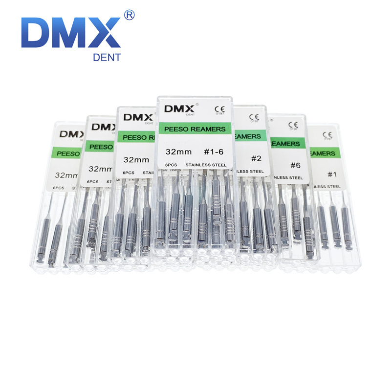 DMXDENT Peeso Reamers Dental Endodontic Root Canal Files 28mm/32mm