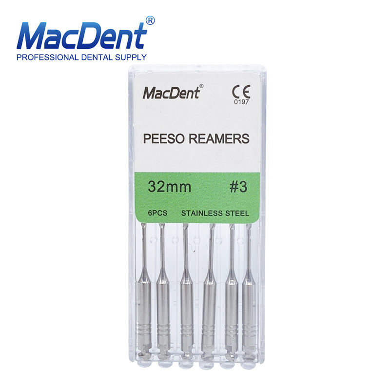 Macdent Peeso Reamers Dental Endodontic Root Canal Files 28mm/32mm