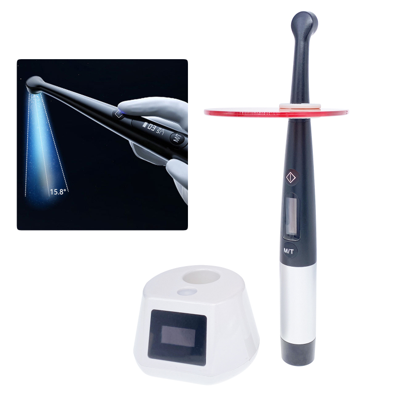 Dental Wireless Cordless LED Cure Curing Light Lamp 3100MW Tool Resin Cure 7 Mode
