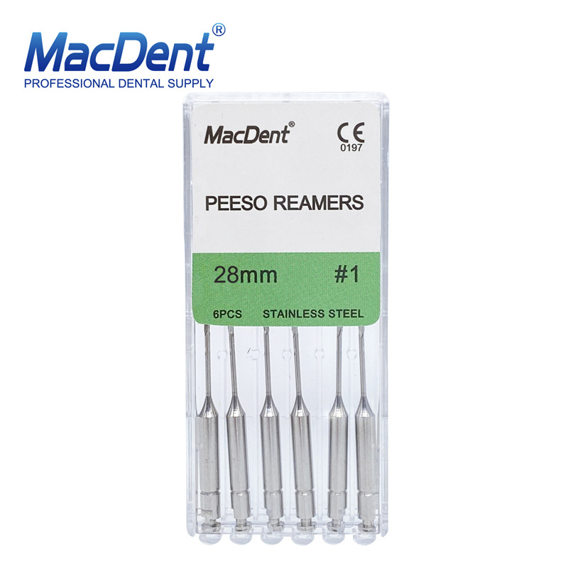 Macdent Peeso Reamers Dental Endodontic Root Canal Files 28mm/32mm