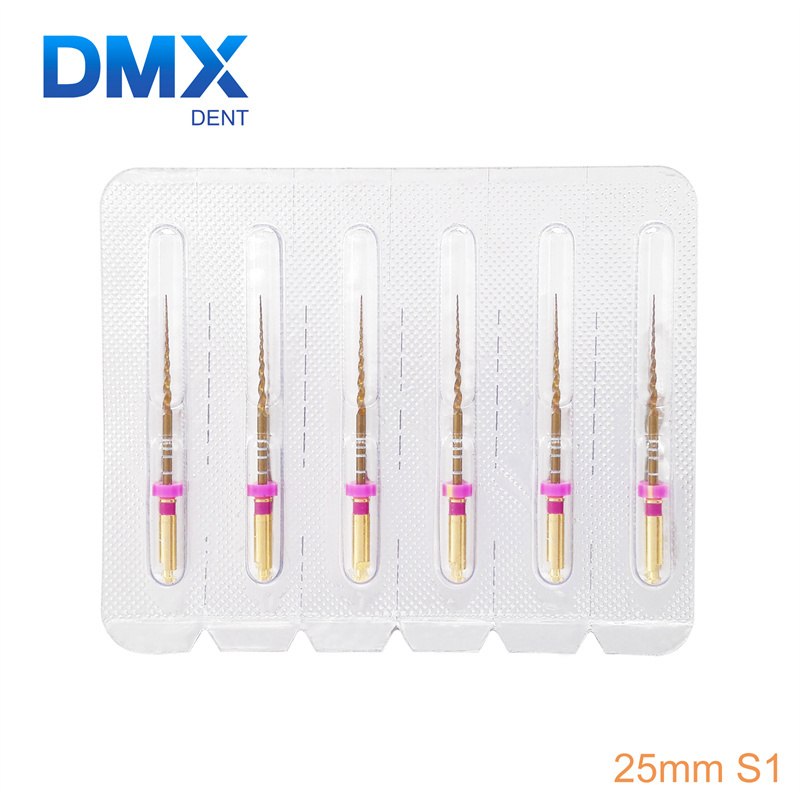 DMXDENT Dental Endodontic NITI Endo Rotary Files Gold Taper Engine Use + Free Gift