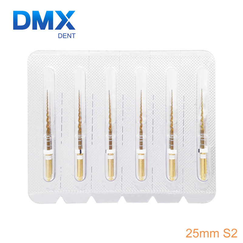 DMXDENT Dental Endodontic NITI Endo Rotary Files Gold Taper Engine Use + Free Gift